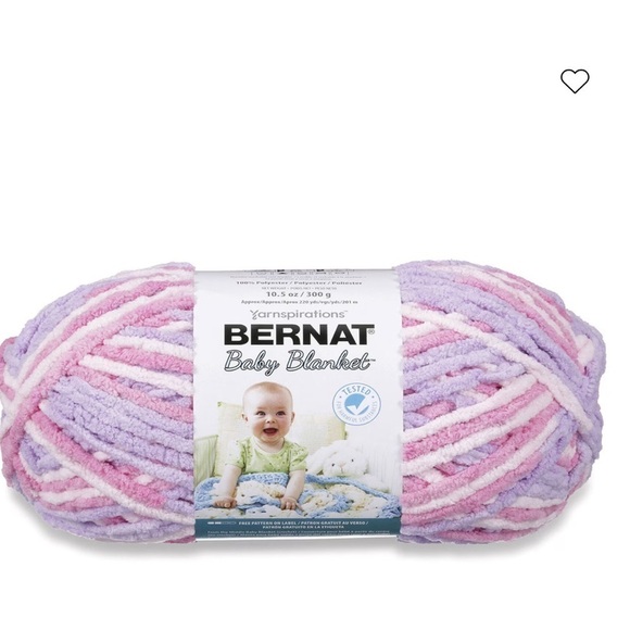 Bernat baby yarn NEW BALL SOFT FUZZY TEXTURE CHENILLE sweater blanket pastel - Picture 1 of 7